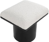 Pavilion Boucle Fabric Bench/Stool Cream from Meridian - Luna Furniture