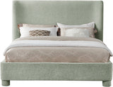 Penny Chenille Fabric Full Bed Green from Meridian - Luna Furniture