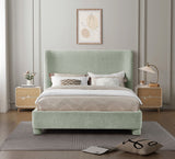 Penny Chenille Fabric Full Bed Green from Meridian - Luna Furniture