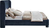 Penny Chenille Fabric King Bed Blue from Meridian - Luna Furniture