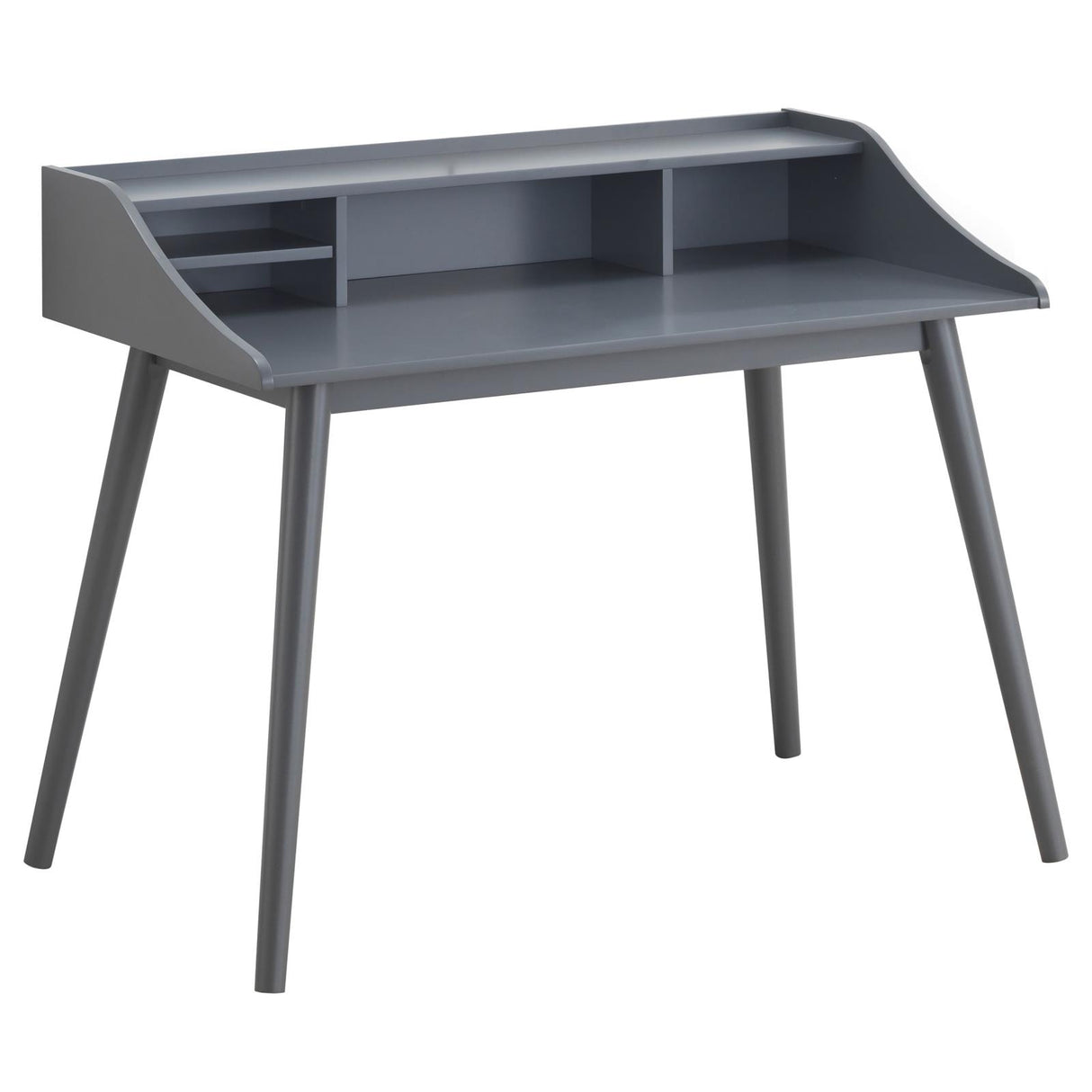 Percy Gray 4-Compartment Writing Desk from Coaster - Luna Furniture