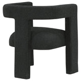 Petra Boucle Upholstered Accent Side Chair Black - 902882 - Luna Furniture