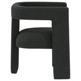 Petra Boucle Upholstered Accent Side Chair Black - 902882 - Luna Furniture