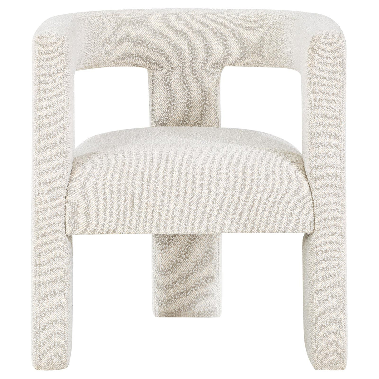 Petra Boucle Upholstered Accent Side Chair White - 902881 - Luna Furniture