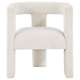 Petra Boucle Upholstered Accent Side Chair White - 902881 - Luna Furniture