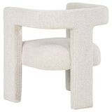 Petra Boucle Upholstered Accent Side Chair White - 902881 - Luna Furniture