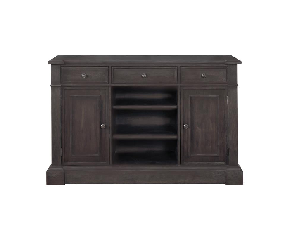 Phelps 2-Door Rectangular Server Antique Noir from Coaster - Luna Furniture