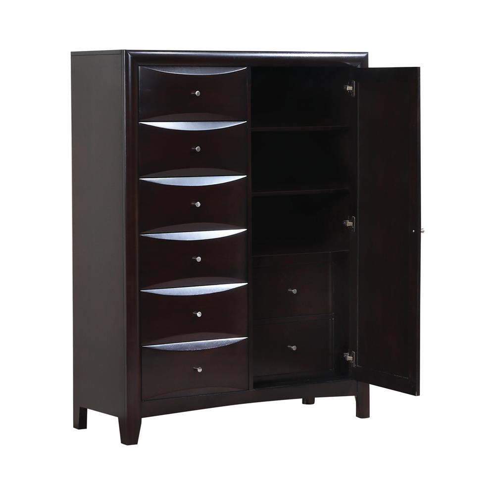 Coaster Furniture Phoenix 6-Drawer Chest in Deep Cappuccino - 200415