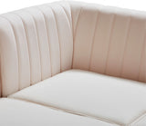 Alina Pink Velvet Modular Sectional from Meridian - Luna Furniture