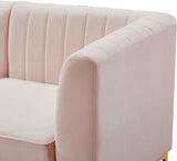 Alina Pink Velvet Modular Sectional from Meridian - Luna Furniture