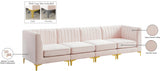 Alina Pink Velvet Modular Sofa from Meridian - Luna Furniture