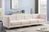 Alina Pink Velvet Modular Sofa from Meridian - Luna Furniture