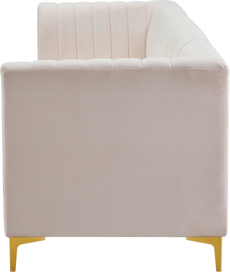 Alina Pink Velvet Modular Sofa from Meridian - Luna Furniture