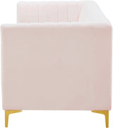 Alina Pink Velvet Modular Sofa from Meridian - Luna Furniture