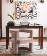 Blair Pink Velvet Dining/Accent Chair from Meridian - Luna Furniture