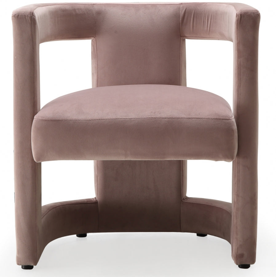 Blair Pink Velvet Dining/Accent Chair from Meridian - Luna Furniture