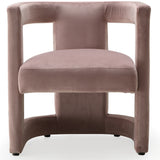 Blair Pink Velvet Dining/Accent Chair from Meridian - Luna Furniture