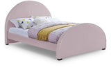 Brody Pink Velvet Full Bed from Meridian - Luna Furniture