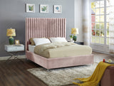 Candace Pink Velvet Full Bed from Meridian - Luna Furniture