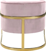 Carter Pink Velvet Accent Chair from Meridian - Luna Furniture