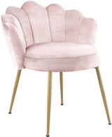 Claire Pink Velvet Accent Chair / Dining Chair from Meridian - Luna Furniture