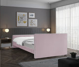 Dillard Pink Velvet Queen Bed from Meridian - Luna Furniture