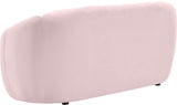 Elijah Pink Velvet Loveseat from Meridian - Luna Furniture