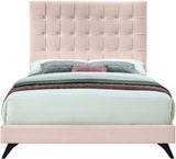 Elly Pink Velvet King Bed from Meridian - Luna Furniture