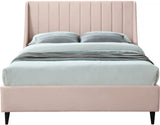 Eva Pink Velvet King Bed from Meridian - Luna Furniture