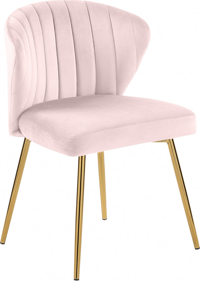 Finley Pink Velvet Chair, Set of 2 from Meridian - Luna Furniture