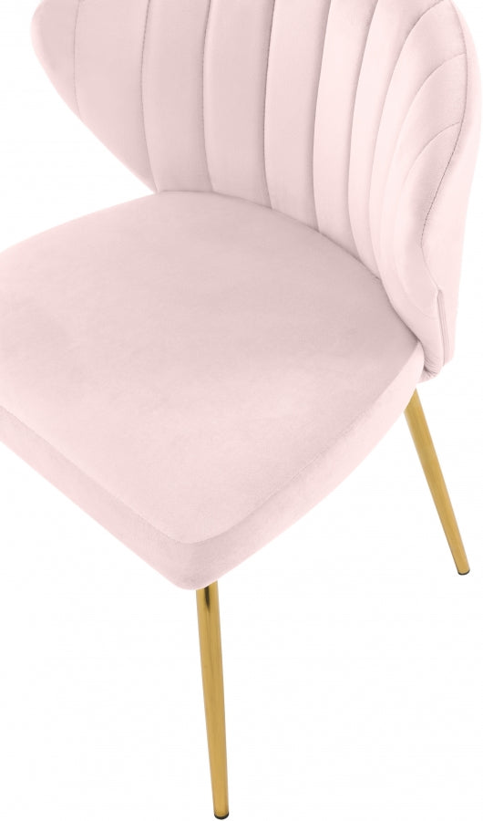 Finley Pink Velvet Chair, Set of 2 from Meridian - Luna Furniture