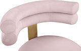 Fitzroy Pink Velvet Dining Chair, Set of 2 from Meridian - Luna Furniture