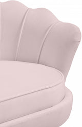 Gardenia Pink Velvet Chair from Meridian - Luna Furniture