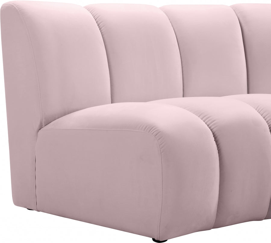 Infinity Pink Modular 12-Piece Sectional from Meridian - Luna Furniture