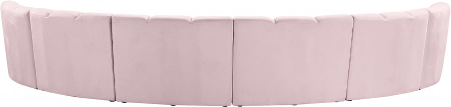 Infinity Pink Modular 6-Piece Sectional from Meridian - Luna Furniture