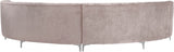 Jackson Pink Velvet 2-Piece Sectional from Meridian - Luna Furniture