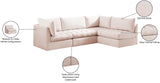 Jacob Pink Velvet Modular Sectional from Meridian - Luna Furniture