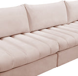 Jacob Pink Velvet Modular Sectional from Meridian - Luna Furniture