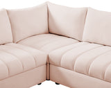 Jacob Pink Velvet Modular Sectional from Meridian - Luna Furniture