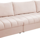 Jacob Pink Velvet Modular Sectional from Meridian - Luna Furniture