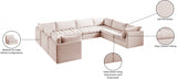 Jacob Pink Velvet Modular Sectional from Meridian - Luna Furniture