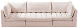 Jacob Pink Velvet Modular Sofa from Meridian - Luna Furniture