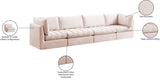 Jacob Pink Velvet Modular Sofa from Meridian - Luna Furniture