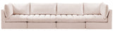 Jacob Pink Velvet Modular Sofa from Meridian - Luna Furniture