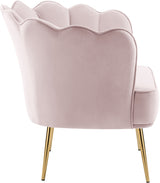 Jester Pink Velvet Accent Chair from Meridian - Luna Furniture