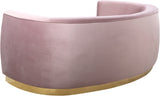 Julian Pink Velvet Sofa from Meridian - Luna Furniture