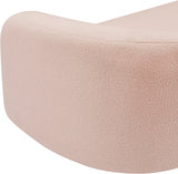 Pink Kali Faux Shearling Teddy Fabric Sofa from Meridian - Luna Furniture