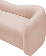 Pink Kali Faux Shearling Teddy Fabric Sofa from Meridian - Luna Furniture