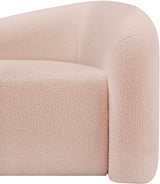 Pink Kali Faux Shearling Teddy Fabric Sofa from Meridian - Luna Furniture