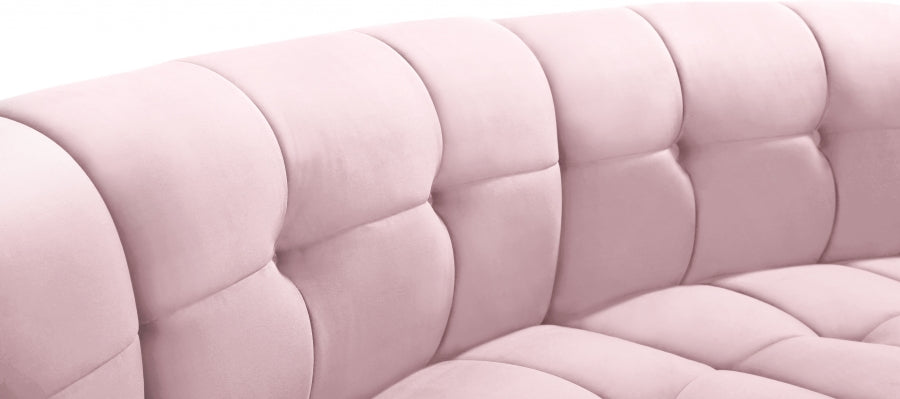 Limitless Pink Modular Velvet 12-Piece Sectional from Meridian - Luna Furniture